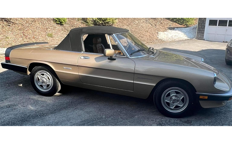 We’re raffling off a 1986 Alfa Romeo (low mileage) convertible this summer/fall